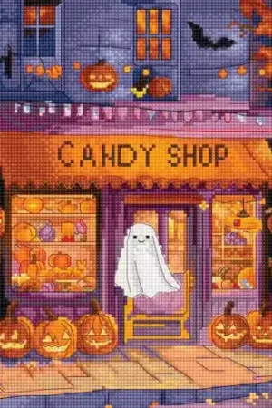 kit ricamo a punto croce - Viale delle zucche - Letistitch Offerta