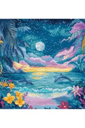 Miglior Prezzo kit ricamo a punto croce - Miraggio blu - Letistitch