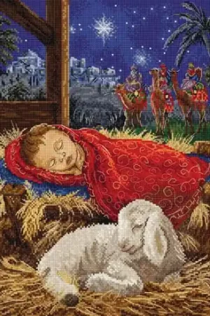 Esclusivo kit ricamo a punto croce - Gesù - Letistitch