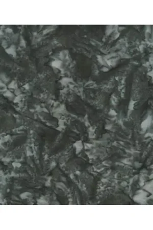 Artisan Batiks: Prisma Dyes, Charcoal, tessuto batik grigio carbone sfumato - Robert Kaufman Di Tendenza