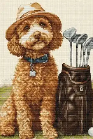 kit ricamo a punto croce - Maestro di golf - Luca-S Più Venduto