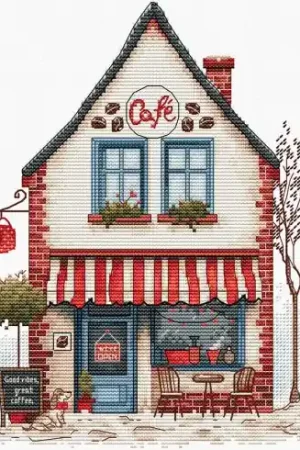 kit ricamo a punto croce - Benvenuti al bar - Luca-S Promozione