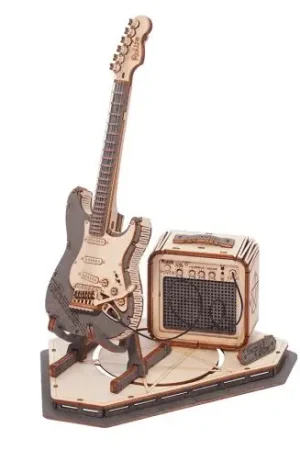 Puzzle in legno 3D - Chitarra elettrica - ROKR Novità