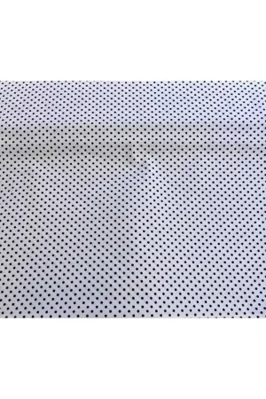 50 cm Tessuto di Cotone pois stampato piccoli fondo bianco alto 1,50 metri Novità