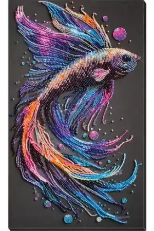 Kit di ricamo con perline - Onde di colori - Abris Art Prezzo Di Fabbrica