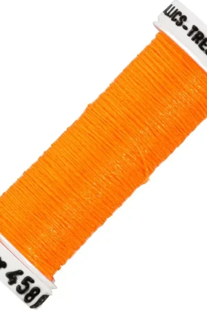 Fil à broder métallisé tressé 4 - Au ver à soie - broderie - Orange fluo 458F x10m Vendita Finale
