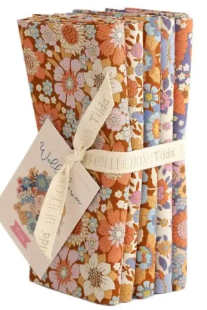 Prezzo Conveniente Tilda Wallflower Bundle Caramel, 5 Fat Quarter da 50 x 55 cm Marrone Caramello