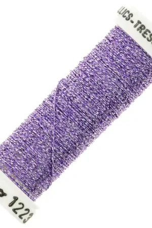 Nuovo Arrivo Fil à broder métallisé tressé 4 Au ver à soie pour broderie - Amethyst (1223) x10m