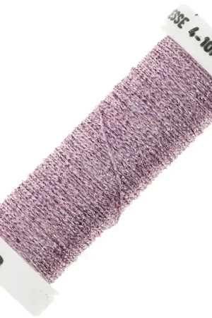 Fil à broder métallisé tressé 4 Au ver à soie pour broderie - Orchidée (723) x10m Ultimissimo Modello