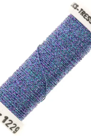 Nuovo Arrivo Fil à broder métallisé tressé 4 Au ver à soie - Turquoise violet (1229) x10m