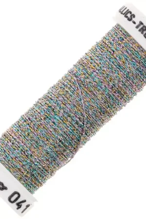 Economico Fil à broder métallisé tressé 4 Au ver à soie - broderie - Multicolore (041) x10m