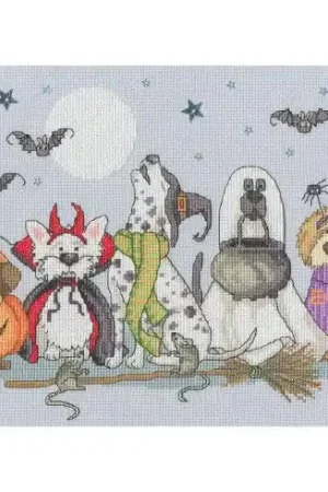 Saldi kit ricamo a punto croce - Cani che ululano - Bothy Threads
