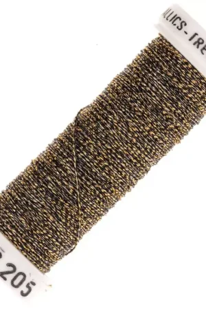 Offerta Lampo Fil à broder métallisé tressé 4 Au ver à soie pour broderie - Brun Doré (205) x10m