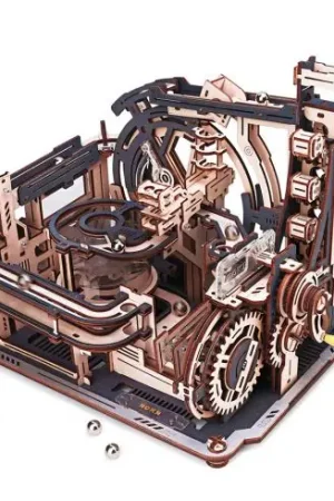 Promozione Esclusiva Puzzle meccanico in legno 3D - Circuito a biglie - Marble Spacesport - ROKR
