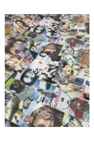 Nuovo Arrivo Tessuto di cotone per rivestimento disegno stampa giornali alto 280 mm