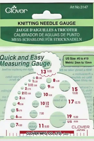 Offerta Limitata Misuratore calibro di ferri da maglia - Clover