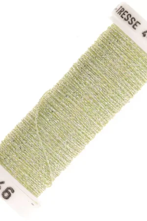 Fil à broder métallisé tressé 4 Au ver à soie - broderie - Doré clair (146) x10m Nuovo Arrivo