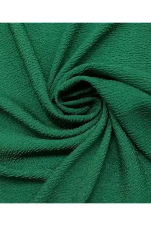 A Buon Prezzo Tessuto broccato elastico modello squame lavorato verde alto 130 centimetri