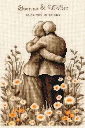 Miglior Prezzo kit ricamo a punto croce - L'amore eterno - Vervaco