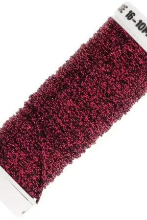 Prezzo Scontato Fil à broder métallisé tressé 16 Au ver à soie pour broderie Rouge Noir (038) x10m