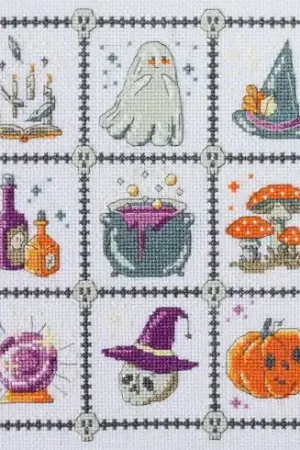 kit ricamo a punto croce - Stregoneria per principianti - Abris Art Affare