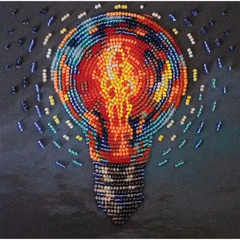 Reso Gratuito Kit di ricamo con perline - Portare la luce - Abris Art