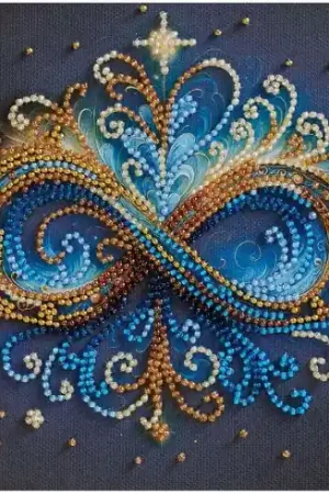 Kit di ricamo con perline - Infinito - Abris Art Professionale