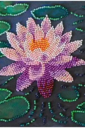 Economico Kit di ricamo con perline - Lotus - Abris Art