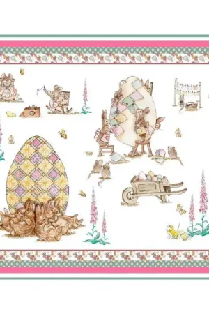 Easter Patchwork, Pannello Villaggio Uova di Pasqua 50 x 39 cm Sconto