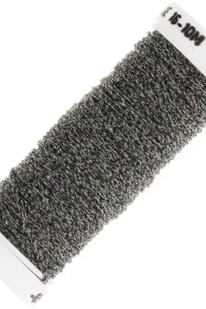 Fil à broder métallisé tressé 16 Au ver à soie - Gris anthracite Rose (050) x10m Soddisfatti O Rimborsati
