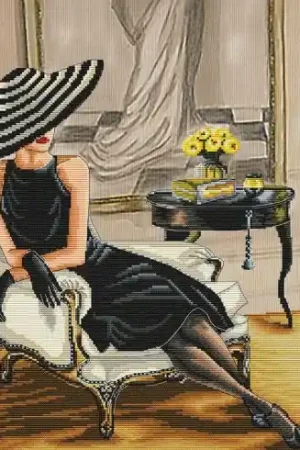 Offerta Del Giorno kit ricamo a punto croce - Nello stile di Coco Chanel - Nova Sloboda