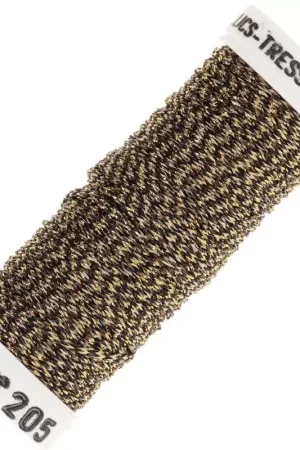 Fil à broder métallisé tressé 16 Au ver à soie pour broderie Brun Doré (205) x10m Prezzo Di Fabbrica