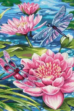 kit ricamo a punto croce - Volare sopra l'acqua - Nova Sloboda Nuovo Arrivo