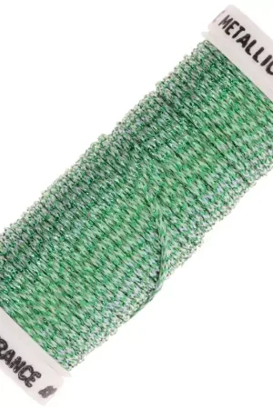 Fil à broder métallisé tressé 16 Au ver à soie - Vert iridescent (836) x10m Di Tendenza