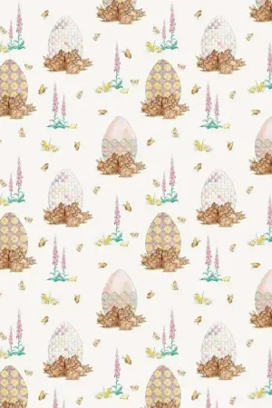 Scelto Dai Clienti Easter Patchwork, Stoffa Uova Patchwork nel Villaggio, Tessuto Crema con Coniglietti e Uova