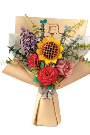 Offerta Puzzle in legno 3D - Mazzo di fiori - ROWOOD