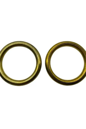 Saldi Anelli in Ottone Set da 2 Pezzi (Ø 35/30 mm)