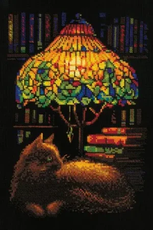 Di Tendenza kit ricamo a punto croce - Serata di lettura - Riolis