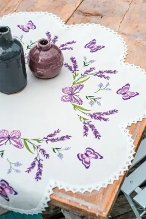 Kit di tovagliette da ricamo - Lavanda - Vervaco Compra Adesso