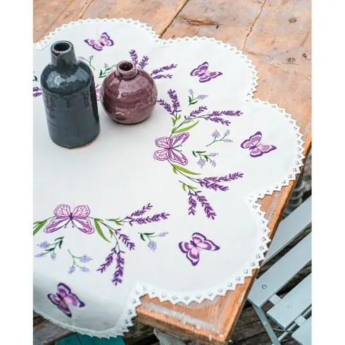 Kit di tovagliette da ricamo - Lavanda - Vervaco Compra Adesso