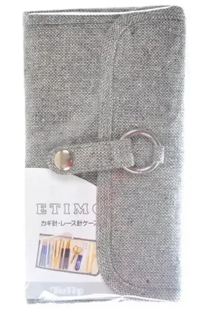 Affare Astuccio portaferri per uncinetti Tulip Etimo Grey