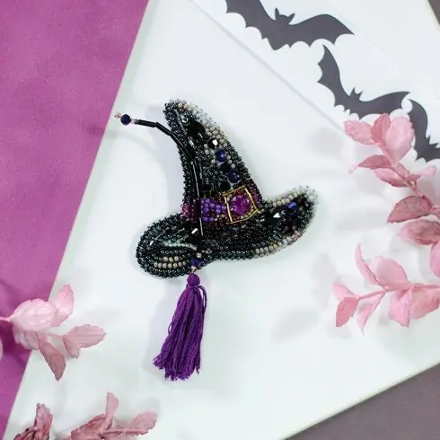 Promozione Esclusiva Kit di ricamo con perline - Cappello da strega - Abris Art