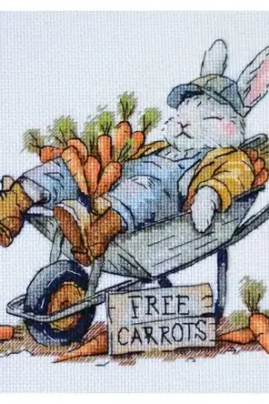 kit ricamo a punto croce - Carote libere - Abris Art Di Tendenza