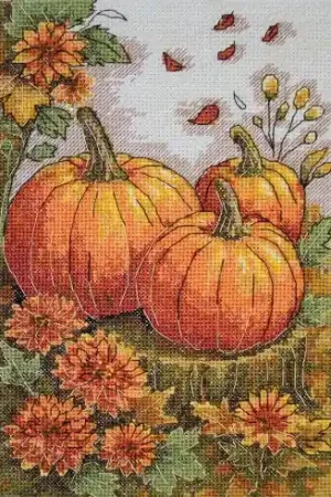 Prezzo Basso kit ricamo a punto croce - Palette autunnale del giardino - Abris Art