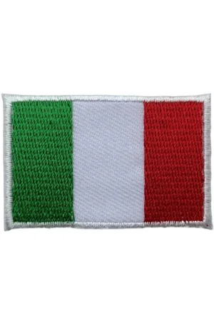 Applicazione Termoadesiva Bandiera Italia 4,5 × 3 cm Spedito Oggi