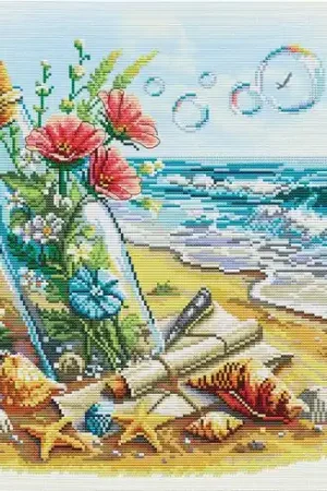 kit ricamo a punto croce - Tesori del mare - Nova Sloboda Spedito Oggi