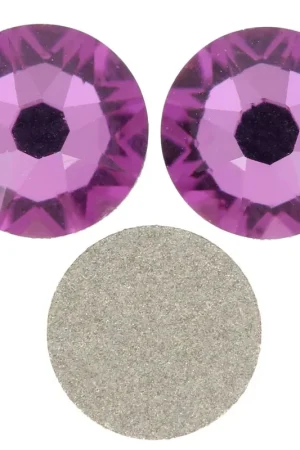 Compra Online Strass à coller en cristal PureCrystal 3 mm - Dark Rose x36