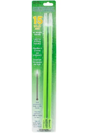 Ferri dritti da maglia con luce "The Knit Lite" Ultima Occasione
