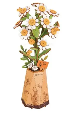 Puzzle in legno 3D - Camomilla - ROWOOD Prezzo Ridotto