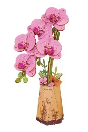 Puzzle in legno 3D - Orchidea - ROWOOD Sconto